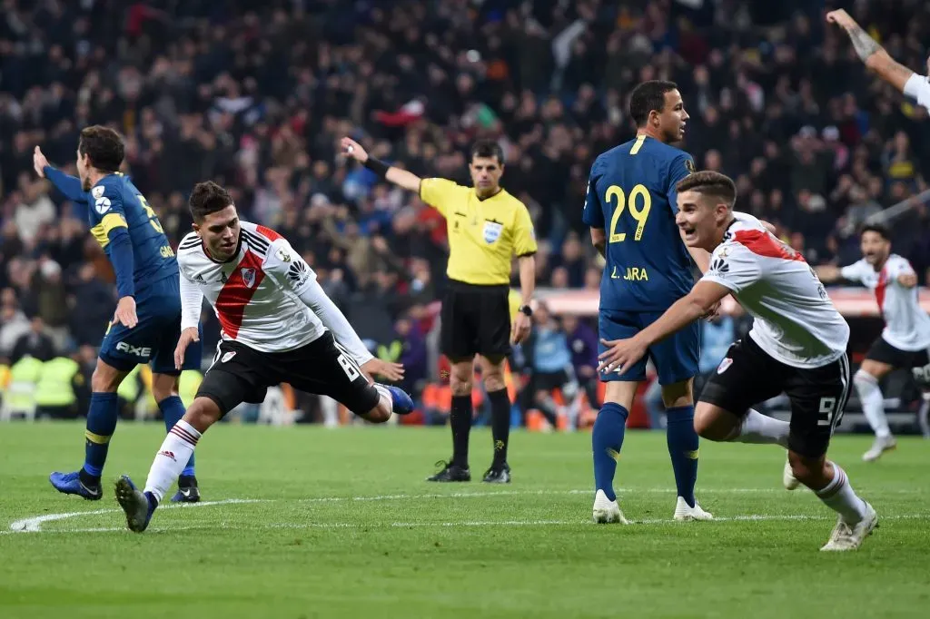 River Plate le propinó a Boca Juniors una de las derrotas más duras de la historia en la final de la Copa Libertadores 2018. | Foto: Getty Images.
