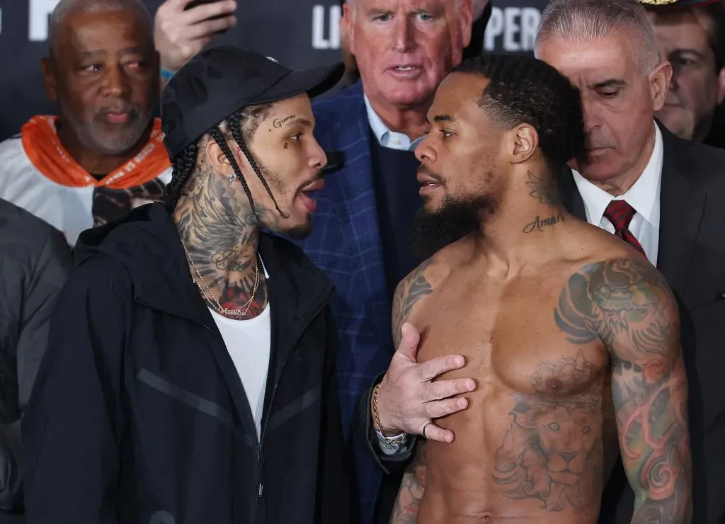 Gervonta Davis y Lamont Roach Jr tuvieron su cara a cara este viernes 28 de febrero. (Foto: Al Bello/Getty Images)