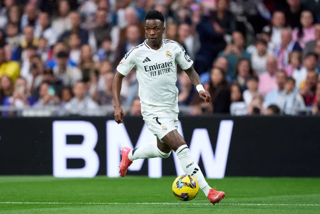 Vinicius Junior piensa en la Champions. Imagen: Getty.