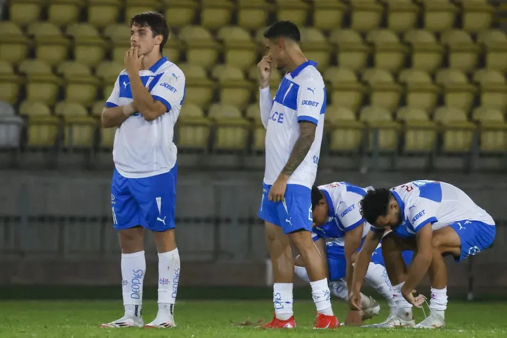 Universidad Católica sufrió un duro golpe ante Palestino. Foto: Andrés Piña/Photosport