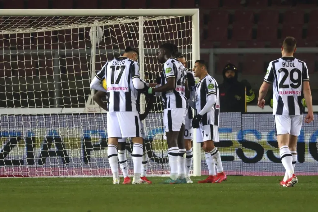 Lorenzo Lucca le ha costado más que un lugar en el ataque de Udinese a Alexis Sánchez. Foto: Getty Images.