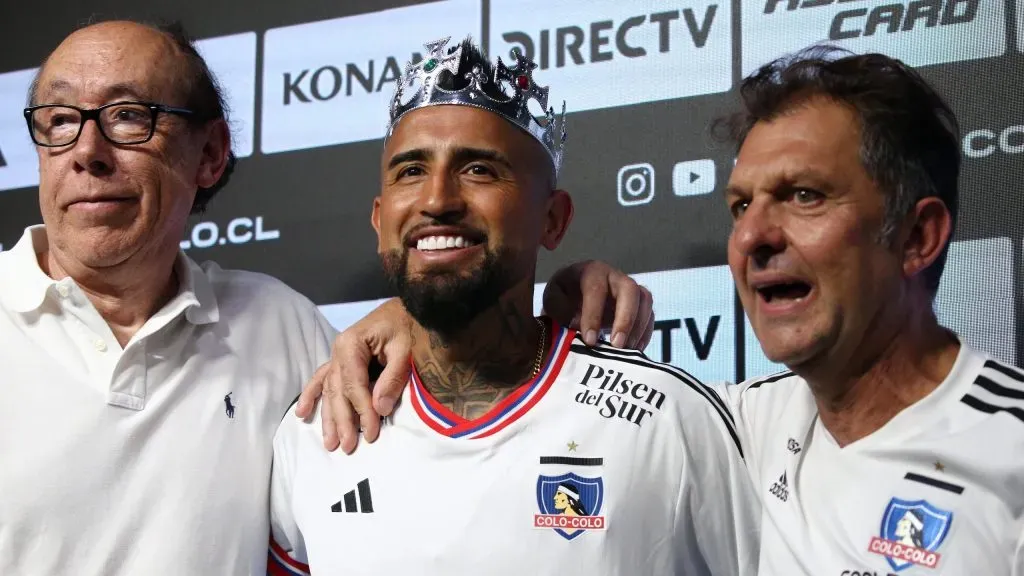 Arturo Vidal y Aníbal Mosa en Colo Colo