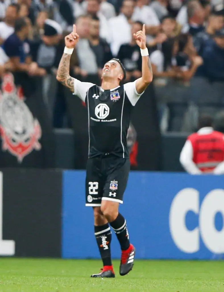 Lucas Barrios anotó el gol que le dio la clasificación de Colo Colo en Brasil | Getty Images