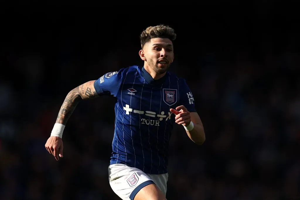 Julio Enciso en el Ipswich Town de la Premier League. Imagen: Getty