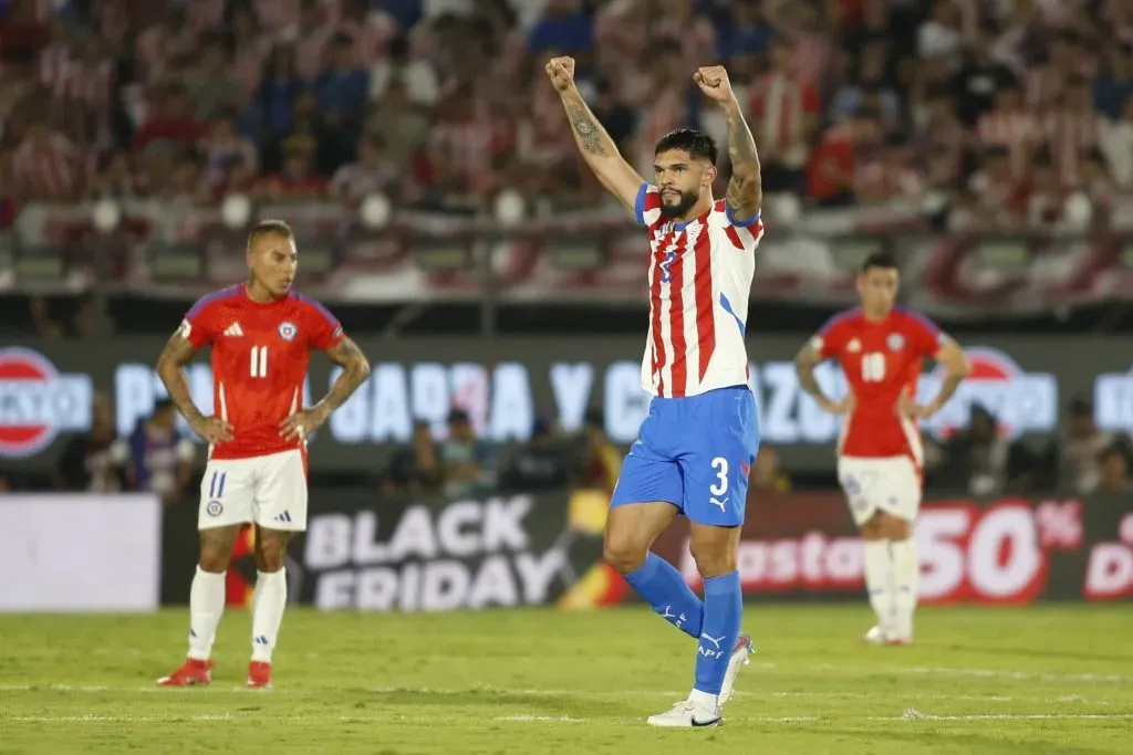 Omar Alderete marcó el único gol ante Chile. Foto: Angelo Saavedra/Photosport
