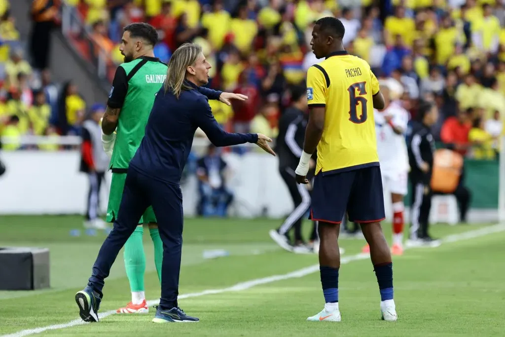 Sebastián Beccacece tiene a Ecuador casi clasificado. (Photo by Franklin Jacome/Getty Images)