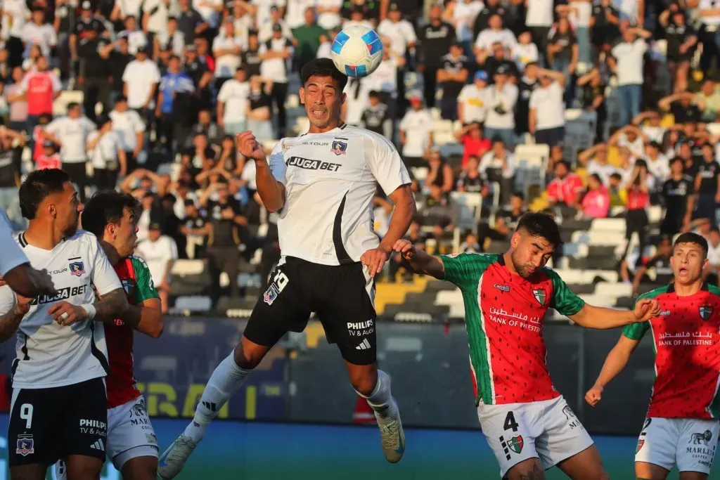 Salomón Rodríguez no le pudo marcar a Palestino. Foto: Jonnathan Oyarzun/Photosport
