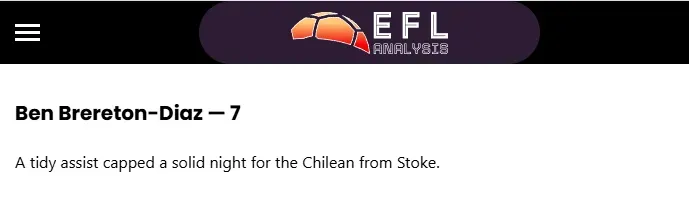 La nota precisa de EFL Analysis.