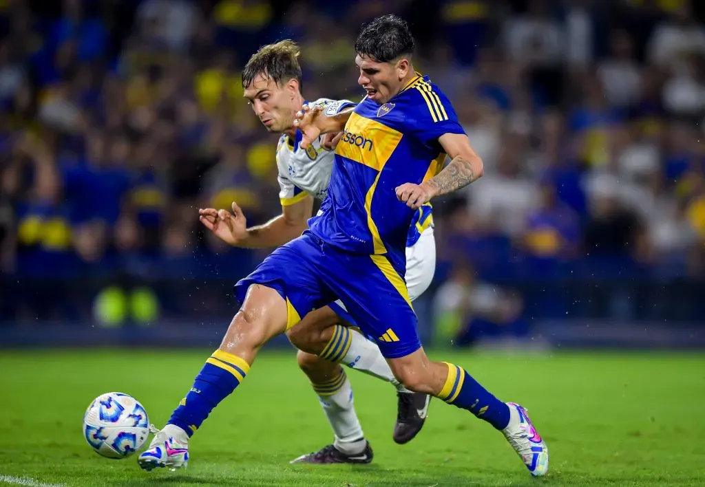 Carlos Palacios en acción en Boca Juniors. (Marcelo Endelli/Getty Images).
