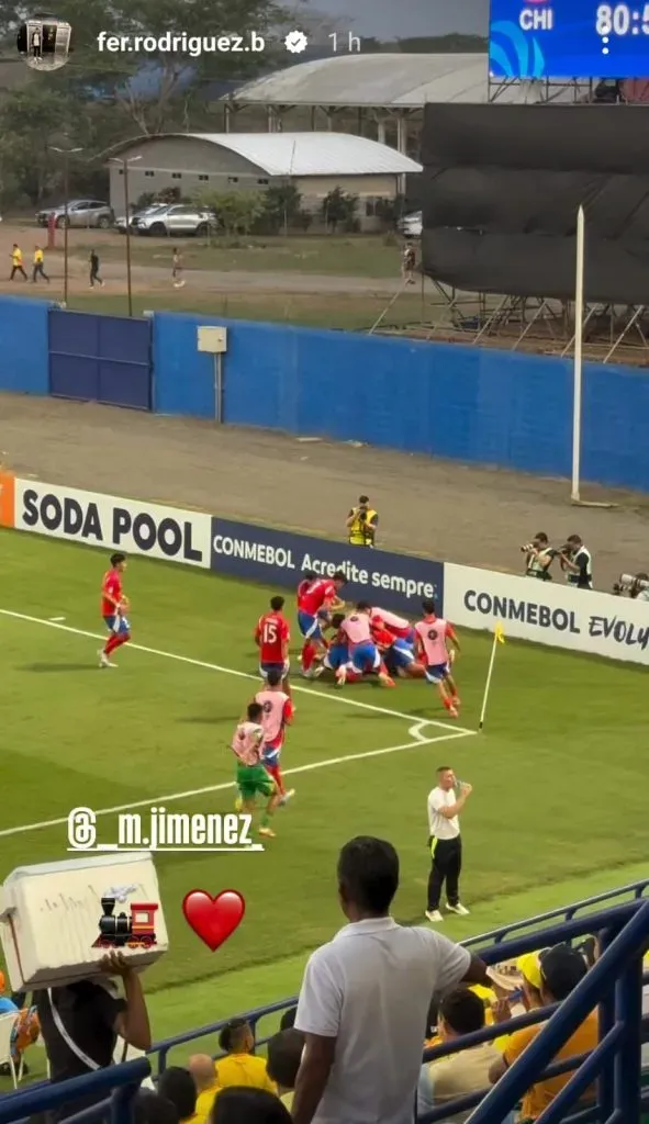 Martín Jiménez pertenece a los registros de la agencia Vibra Fútbol. (Captura Instagram).
