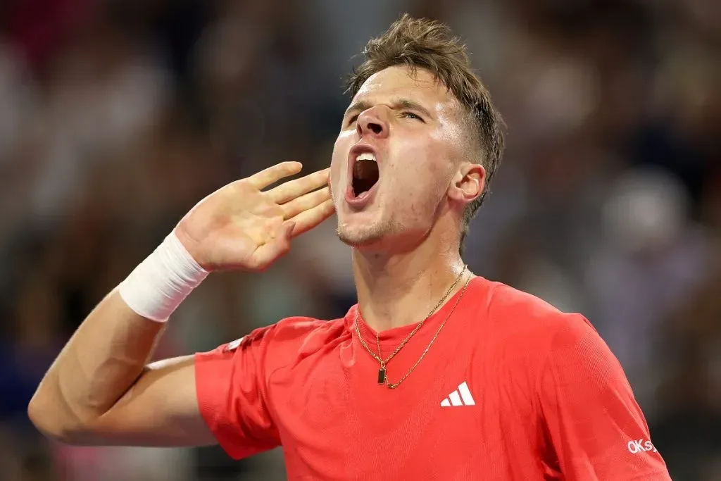 Jakub Mensik en su partido más reciente del Miami Open 2025 (Getty Images)