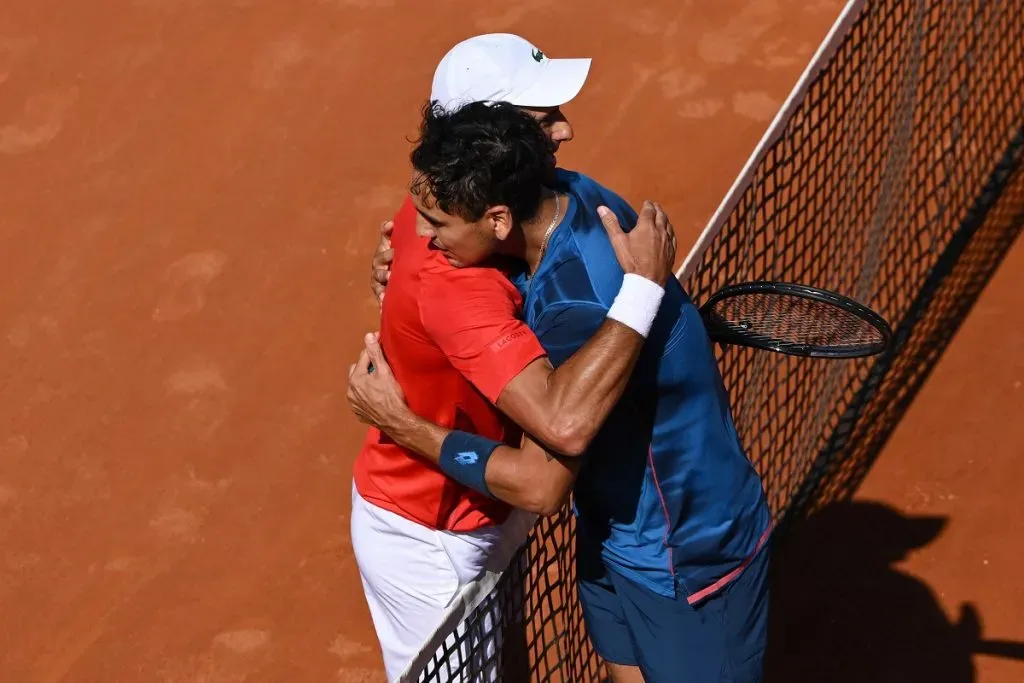 Novak Djokovic pierde ante Alejandro Tabilo en el Italian Open (Getty Images).