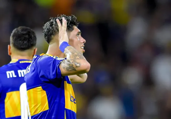 Carlos Palacios en Boca Juniors. (Marcelo Endelli/Getty Images).
