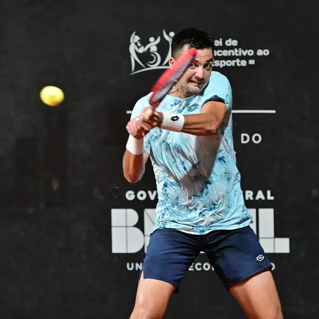 Tomás Barrios en el Challenger de Campinas (institutosports).