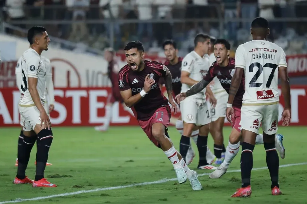 Así celebró Paulo Díaz ante Universitario. (Daniel Apuy/Getty Images).