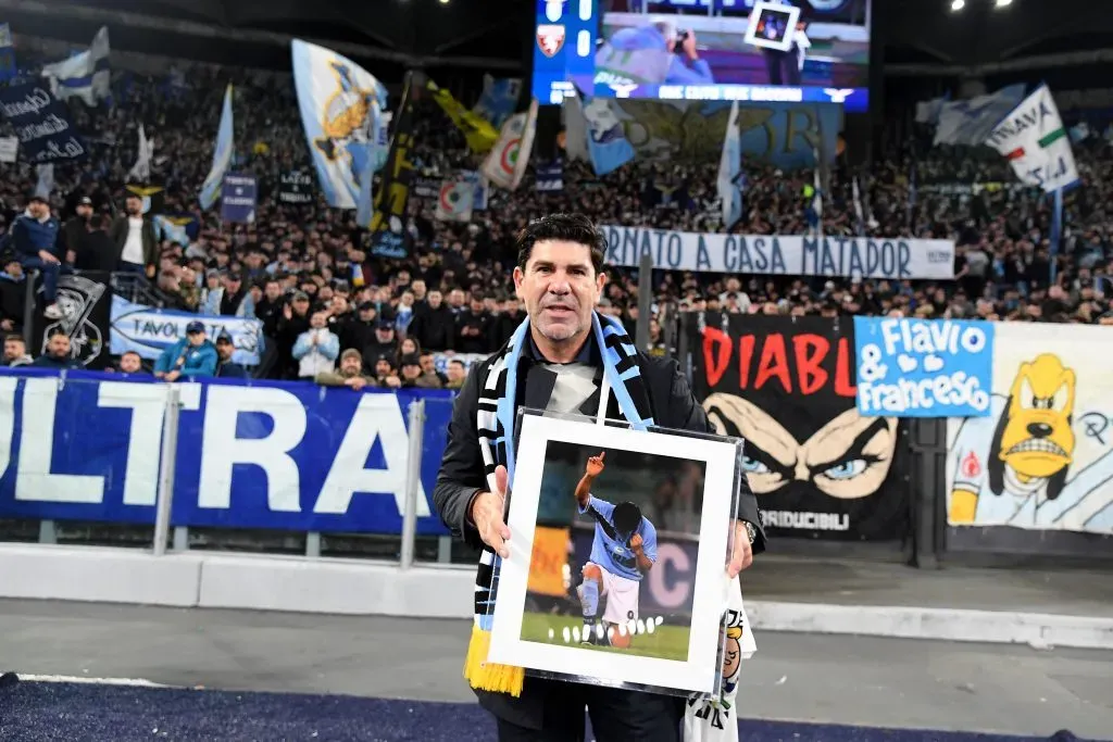 Salas fue homenajeado hace pocos días en Roma por la Lazio
