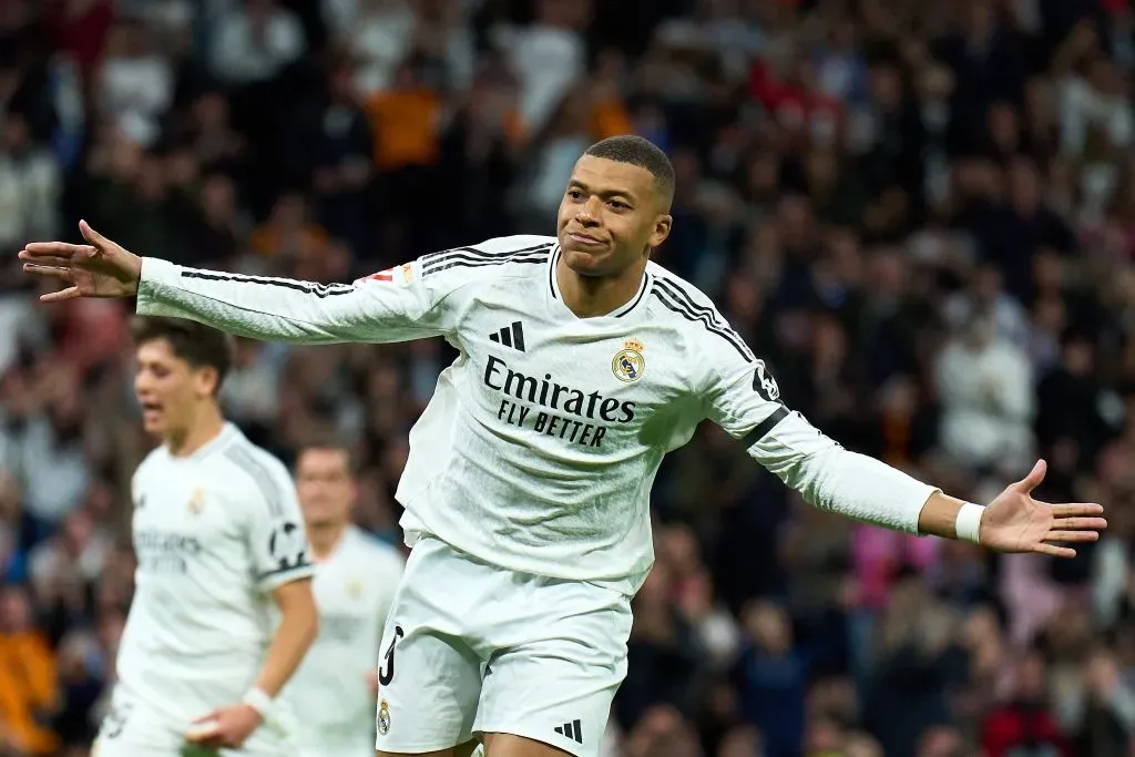 Kylian Mbappé celebrando con Real Madrid. (Photo by Angel Martinez/Getty Images)