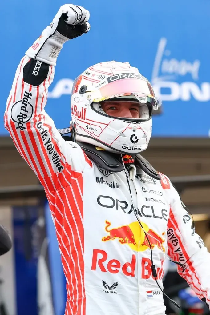 Max Verstappen tras quedarse con la pole del GP de Japón (Getty Images).