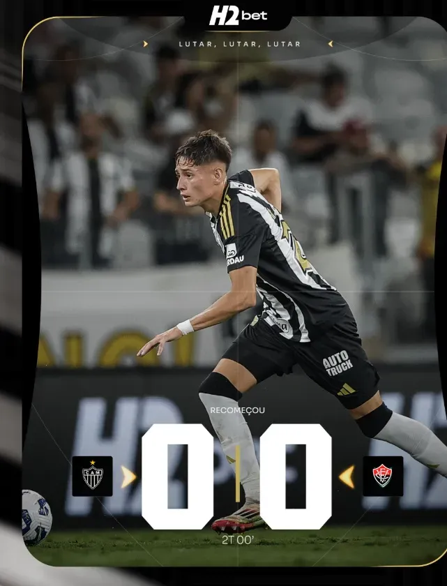 Iván Román fue destacado por su club en una de las gráficas del partido. La del descanso. (Captura Atlético Mineiro).