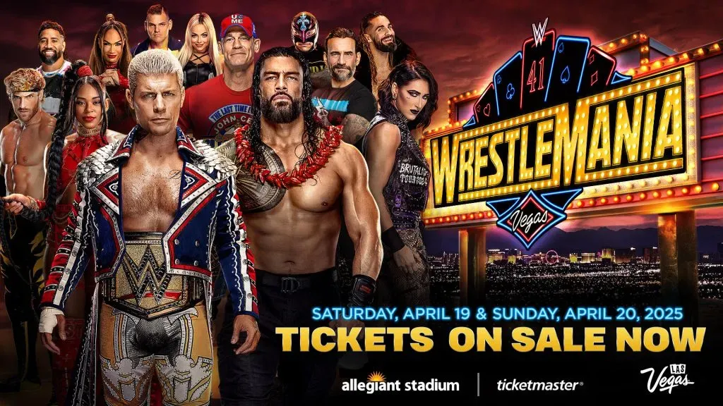 WrestleMania 41 se celebra el 19 y 20 de abril en Las Vegas. (Foto: WWE)
