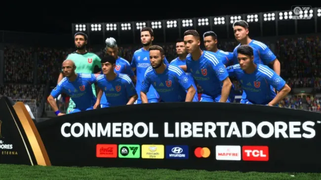 El plantel de Universidad de Chile en la última actualización del EA FC 25. | Foto: Captura.