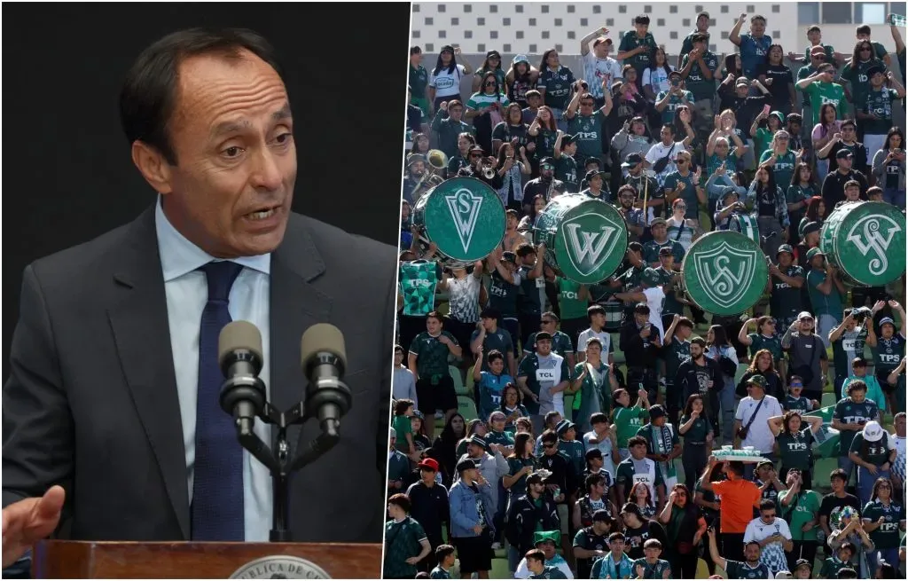 Ministro Pizarro dio su parecer sobre los bombos y lienzos en los estadios. Foto: Photosport.