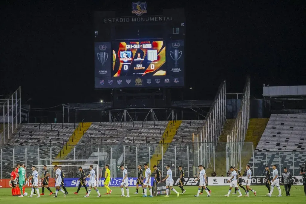 El Colo Colo vs Racing se jugó bajo estrictas medidas de seguridad en el Estadio Monumental. | Foto: Photosport.