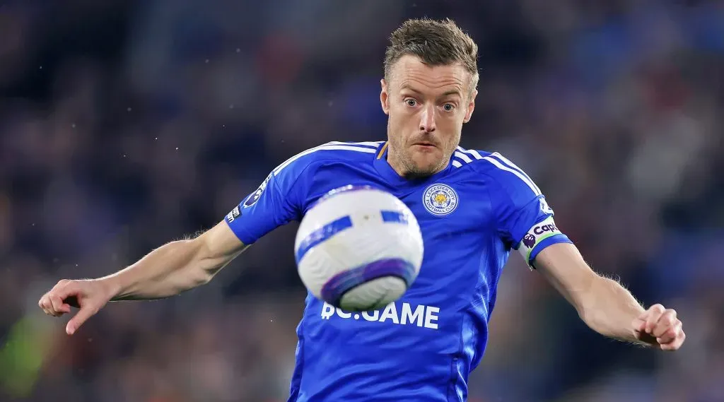 Lamentablemente esta temporada 2024-25 culminó con un amargo descenso para Jaime Vardy en la Premier League. | Foto: Getty Images.
