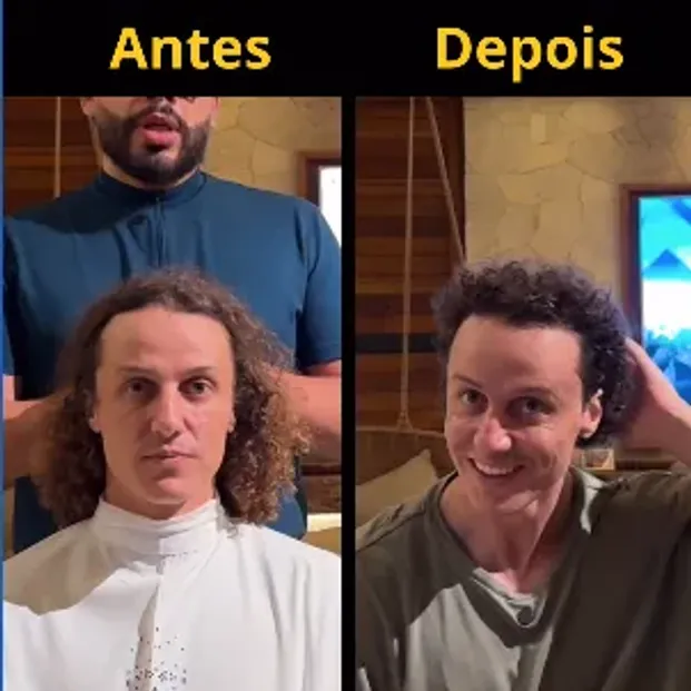 El antes y después de David Luiz tras pasar por la peluquería