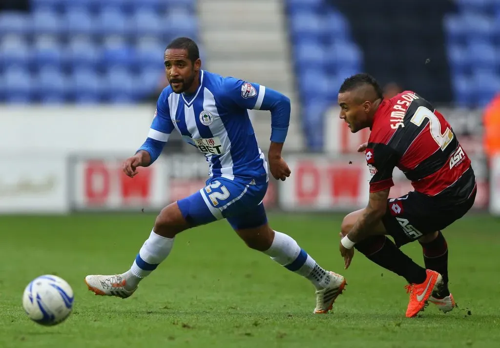 Jean Beausejour enfrenó a Jamie Vardy en su paso por Inglaterra. | Foto: Getty Images.