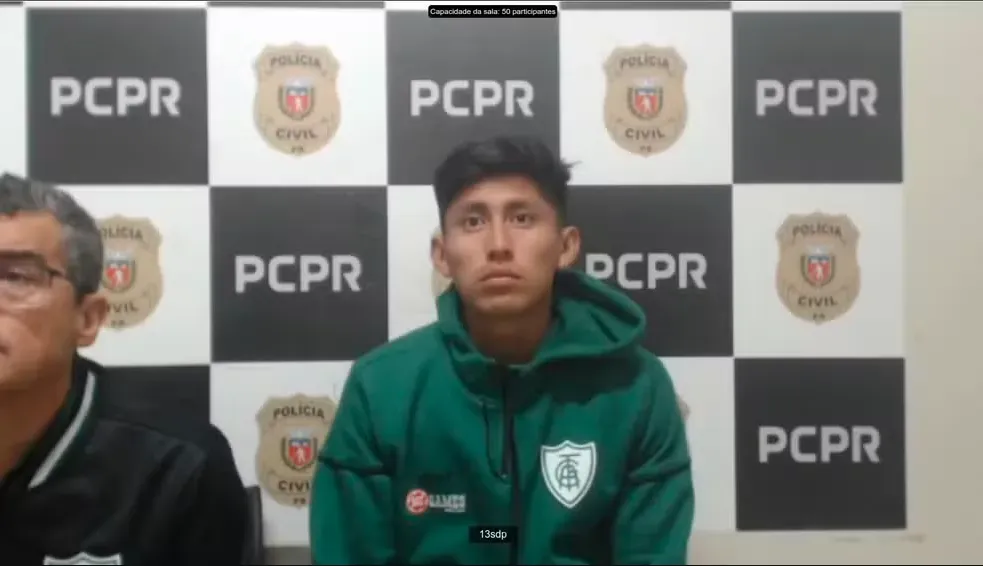 Miguel Terceros, figura de Bolivia, durante su paso por la cárcel en Brasil por racismo (Globo Esporte)