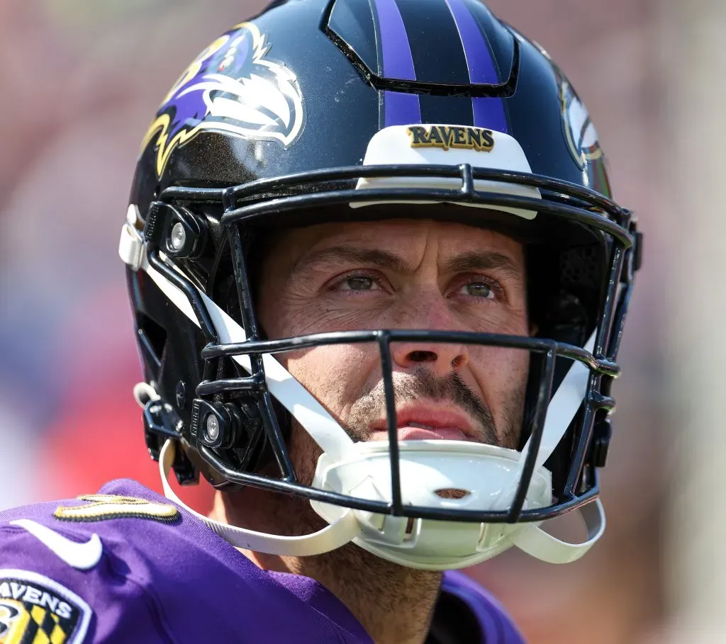 Justin Tucker de los Baltimore Ravens en octubre de 2024 (Getty Images).