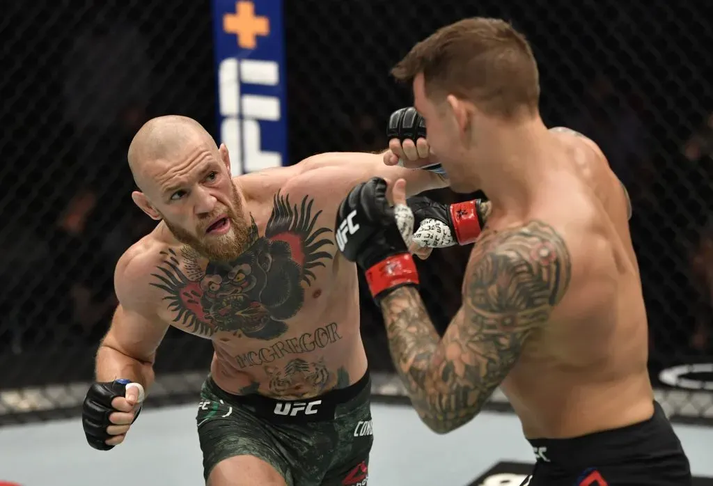 Connor McGregor perdió estrepitosamente ante Dustin Poirier en 2021 | Getty Images