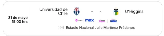 ANFP confirmó que la U jugará contra O’Higgins en simultáneo con la final de Champions League