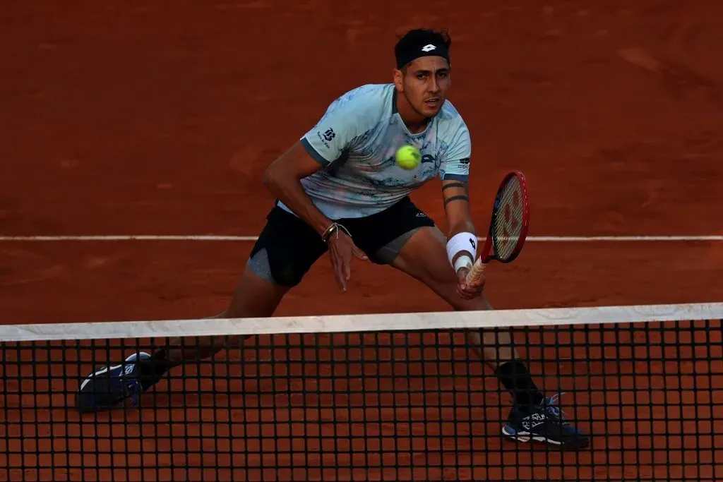 Alejandro en Tabilo en Montecarlo, su último torneo antes de la lesión (Getty Images).
