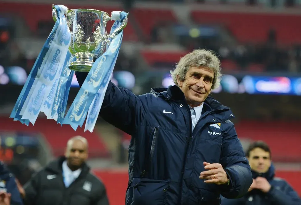 Manuel Pellegrini sabe de títulos en finales, entre ellas con el Manchester City. Foto: Michael Regan/Getty Images.