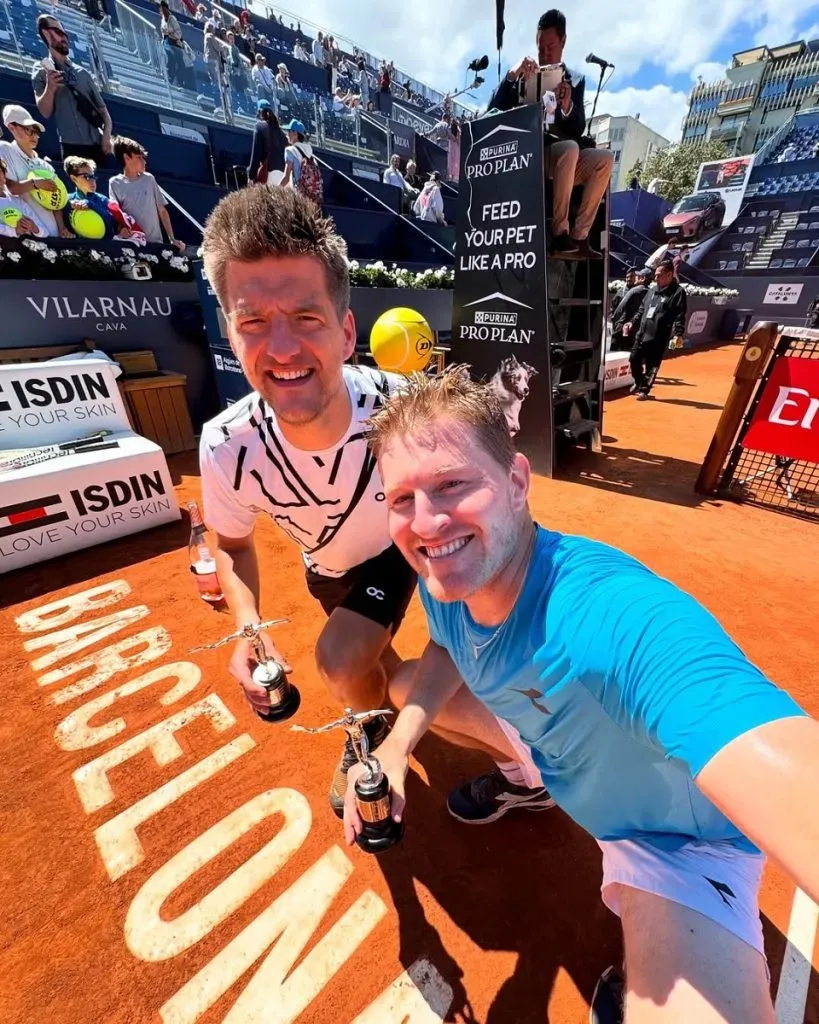 Sander Arends y Luke Johnson campeones en el ATP de Barcelona 2025 (Foto: Instagram).