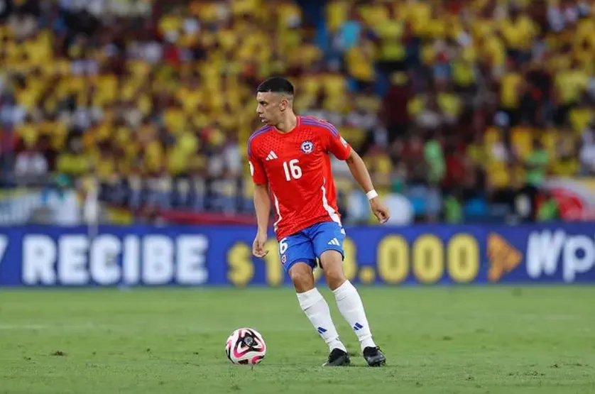 Ulises Ortegoza en su debut con la selección chilena ante Colombia. (Foto: Instagram Ulises Ortegoza).