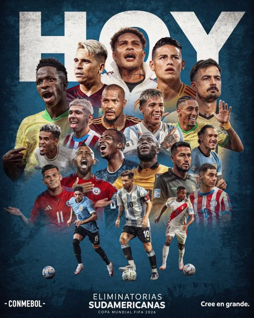 Lucas Cepeda y Arturo Vidal son los representantes de la Roja en el afiche de la Conmebol.