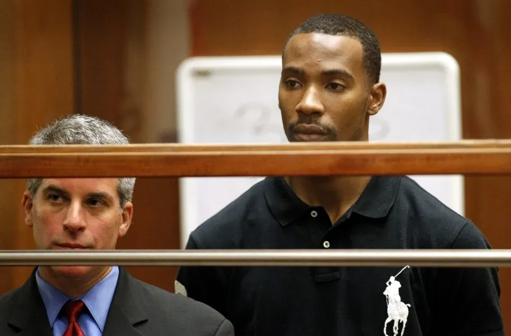 Javaris Crittenton en el juicio en su contra. Recibió una condena de 23 años, pero solo cumplió 3.