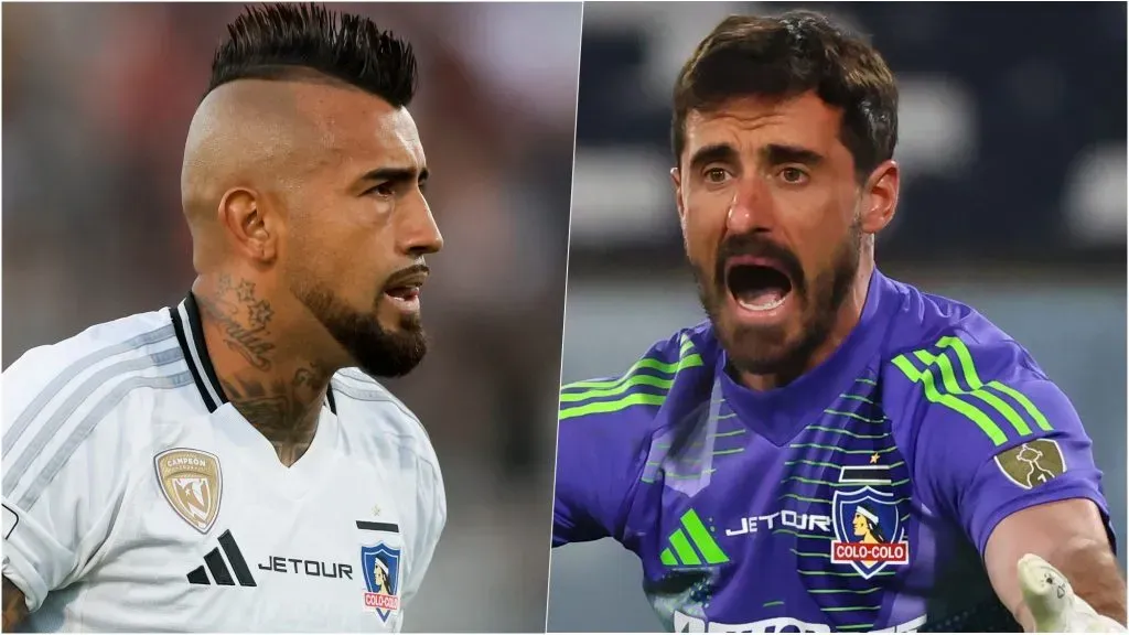 Arturo Vidal y Fernando De Paul arriesgan ser castigados por su pelea en Colo Colo. Foto: Photosport.