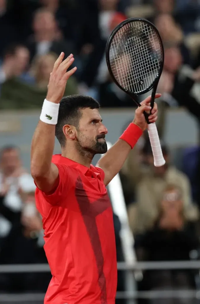 Novak Djokovic en Roland Garros 2025 (Getty Images).