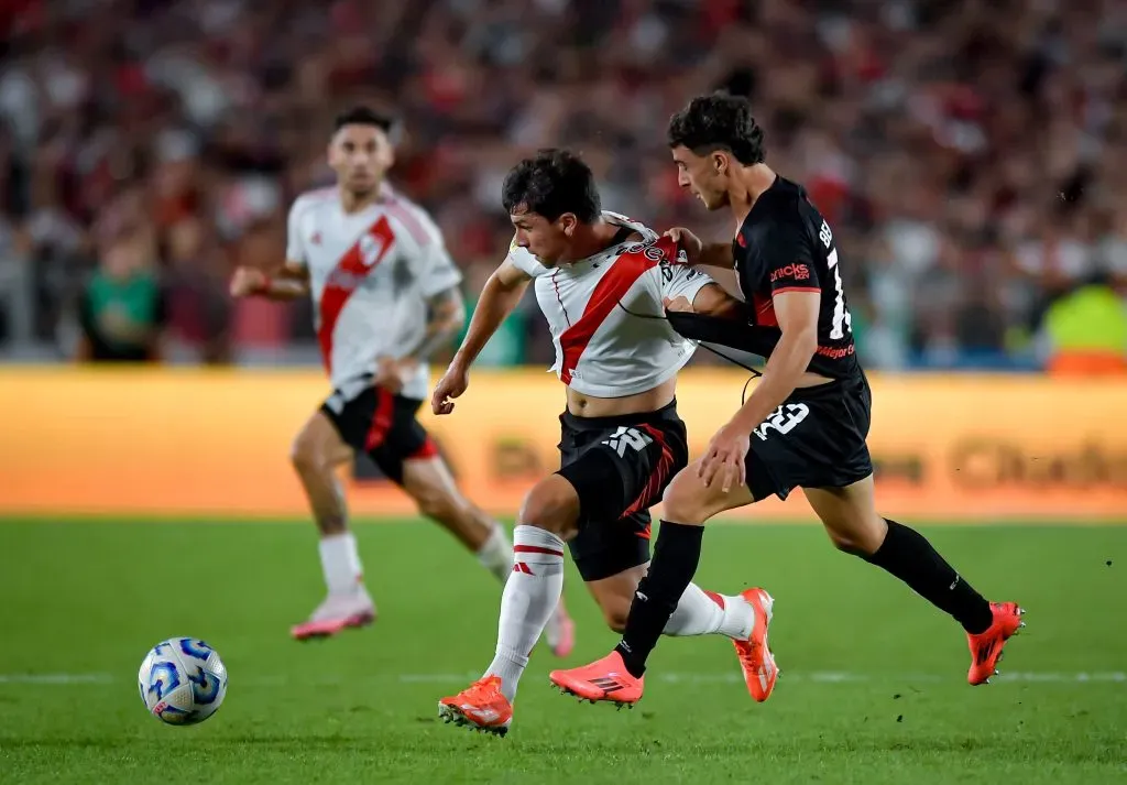 Gonzalo Tapia suma pocos minutos en River Plate desde su llegada este 2025.