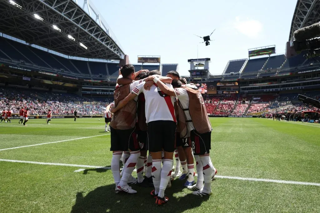 River se abrazó en Seattle. (Photo by Buda Mendes/Getty Images)