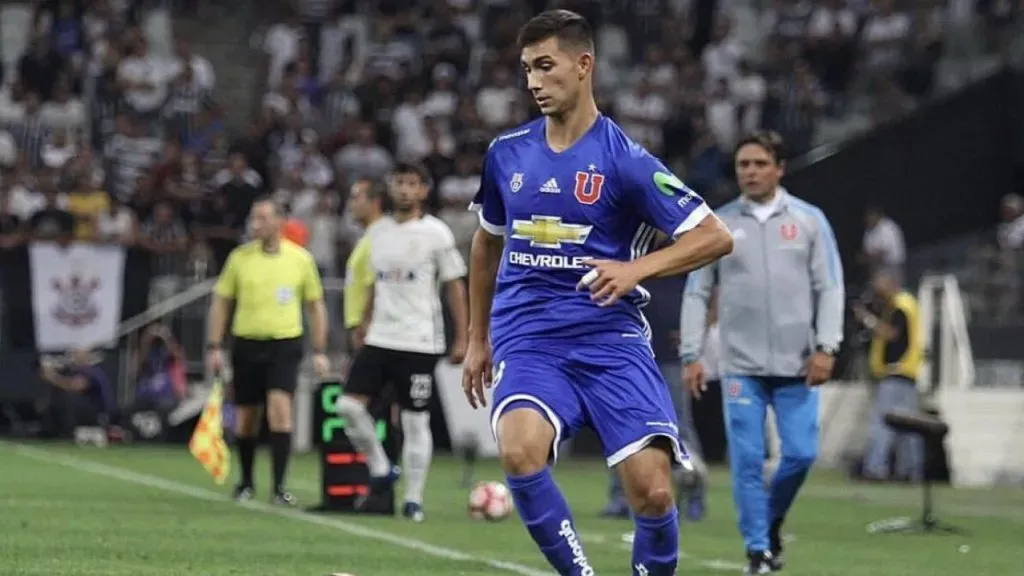 Valentín Castellanos jugó un solo partido en U. de Chile. Imagen: Archivo