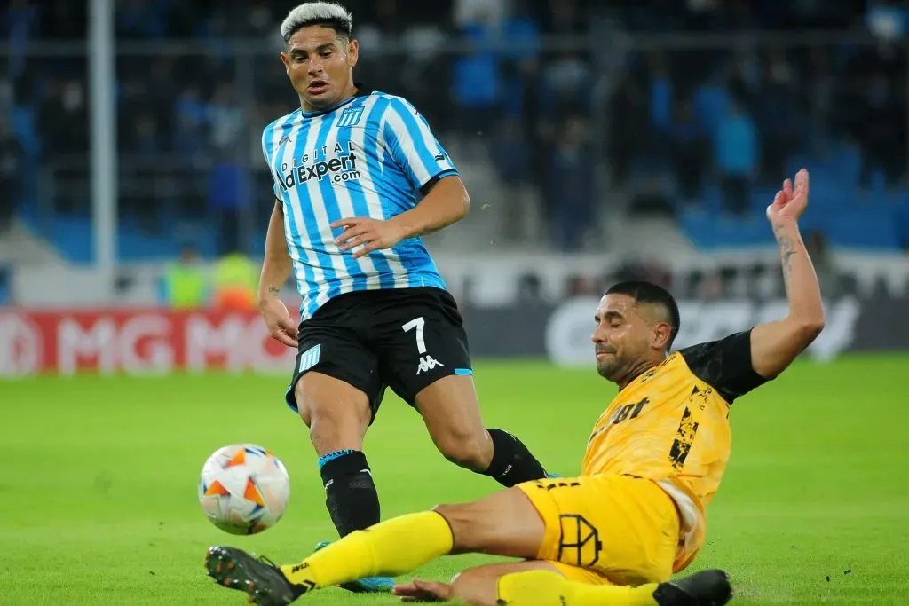 Maxi Salas ganó la Copa Sudamericana con Racing, que se midió a Coquimbo Unido en 2024. (Fotobaires/Photosport).