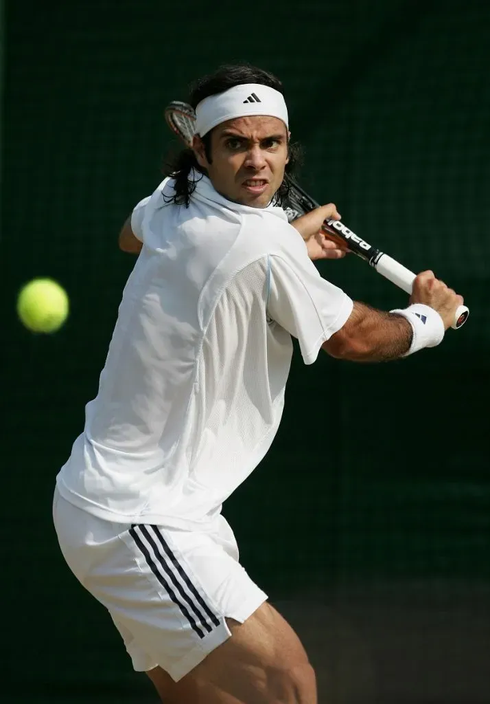 Fernando González en Wimbledon 2005 (Getty Images).