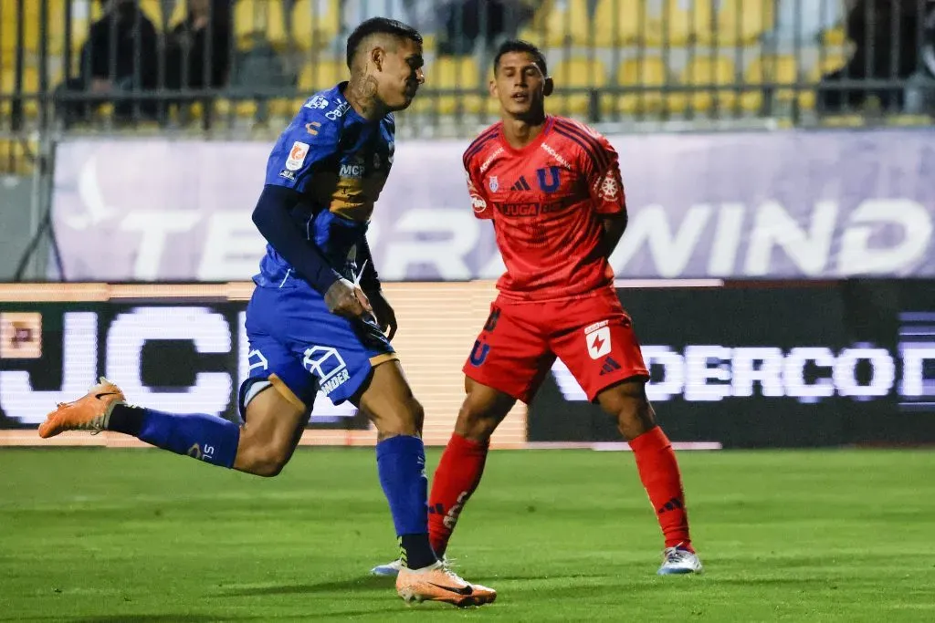 Rodrigo Piñeiro le anotó un gol a Universidad de Chile. (Andres Pina/Photosport).
