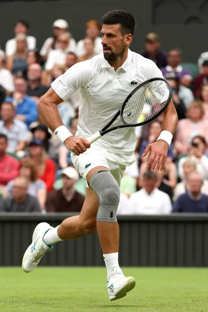 Novak Djokovic en Wimbledon 2024 (Getty Images).