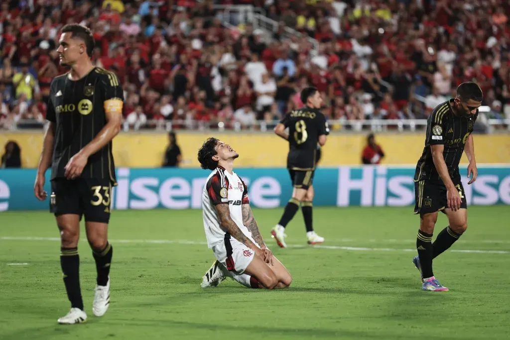 Flamengo empató en el final ante Los Angeles y aseguró el primer lugar de su grupo en el Mundial de Clubes. Foto: Getty Images.
